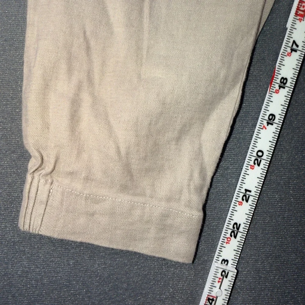 Babaton Womens Beige Linen Blend Elastic Waist Jogger Pants XS CLN1-6441-29